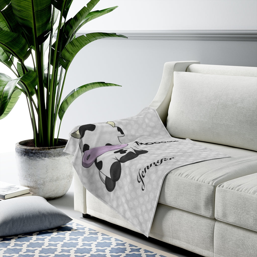 Custom Animal Boy and Girl Name Blanket